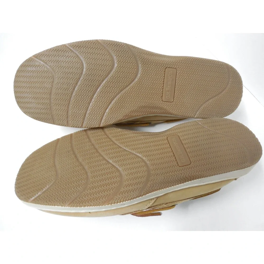 G.H. Bass Co Womens Bass Sailer Tan Suede Boat Shoes Size 8-1/2 M Tan Beige NIB